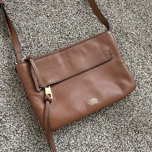 Vince Camuto Brown Lester Crossbody Bag